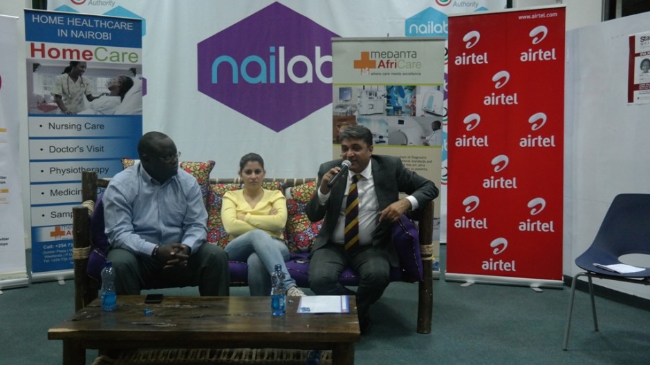 The launch of mhealth services at the Nailab, Nairobi