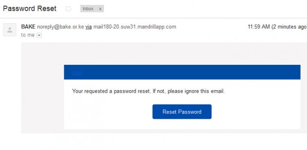 Password Reset Msg