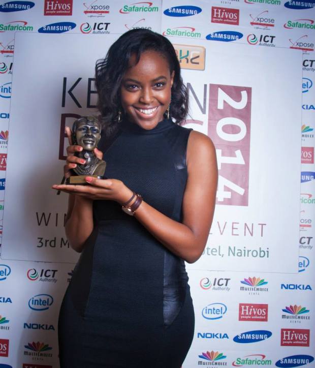 Sharon Mundia, winner - Best Fashion blog 2014 BAKE Kenyan Blog Awards